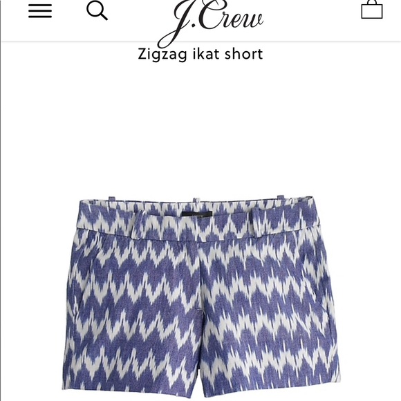 J.Crew Zigzag Ikat Short - Picture 2 of 6